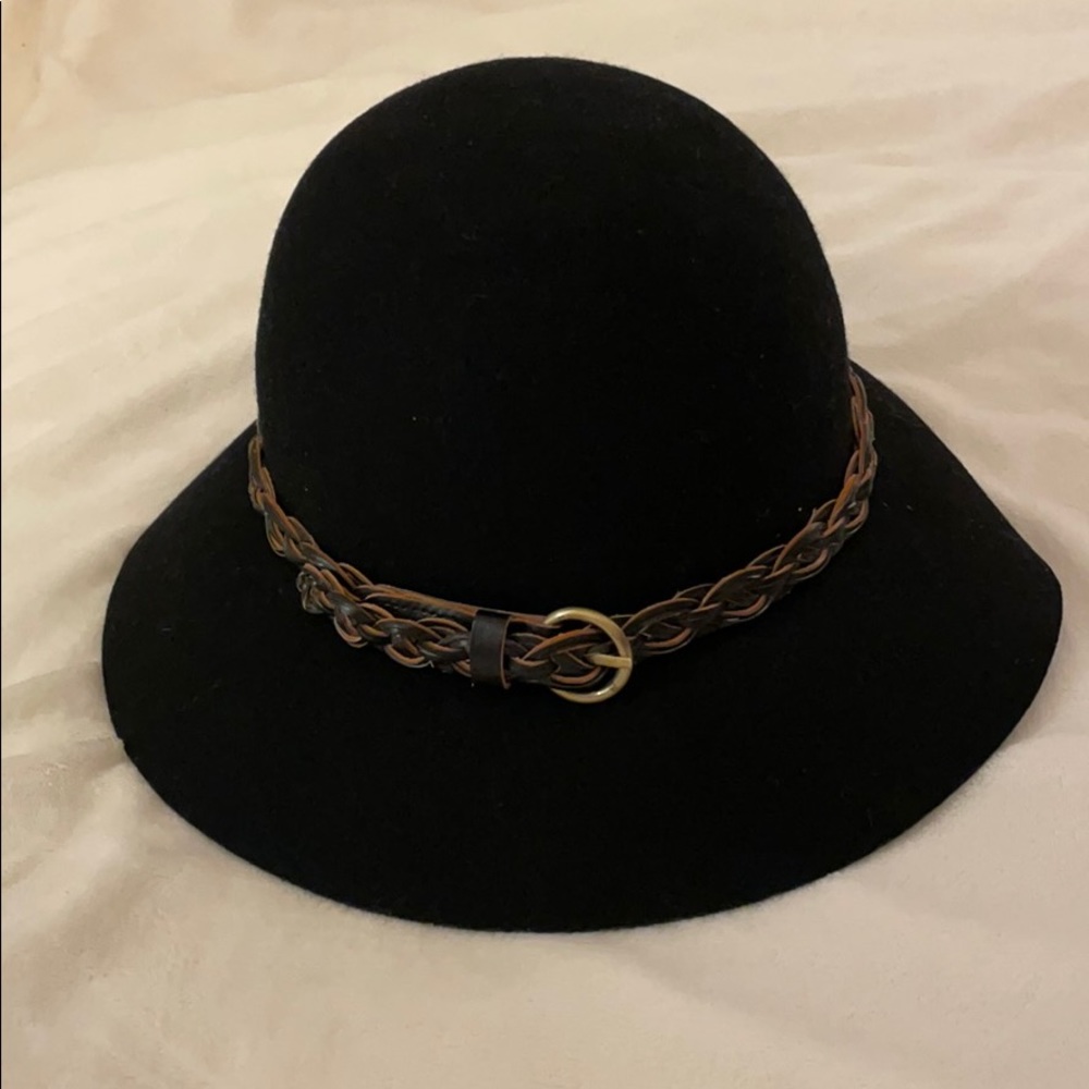 Adora Black Wool Hat Adjustable - image 2